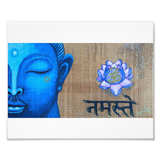Blue Buddha Print (Front)