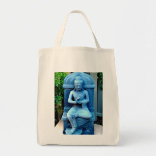 Blue Buddha Tote Bag