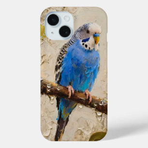 Blue Budgie iPhone 15 Case