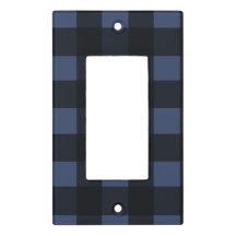 Blue Buffalo Check Light Switch Cover