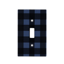 Blue Buffalo Check Light Switch Cover