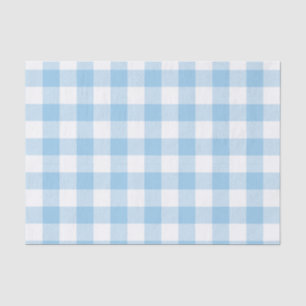 Blue Buffalo Check Pattern Tissue Paper