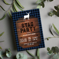 Blue Buffalo Check & Wood Stag Party
