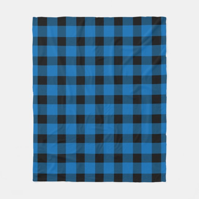 Blue Buffalo Country Lumberjack Plaid Fleece Blanket (Front)