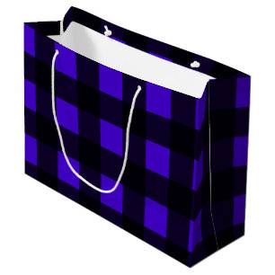 Blue Buffalo Large Plaid Gift Bag