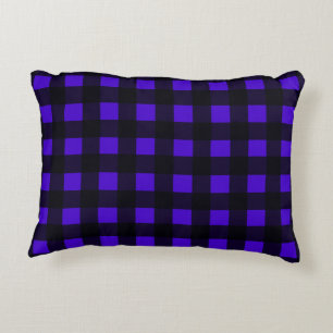 Blue Buffalo Plaid Decorative Cushion