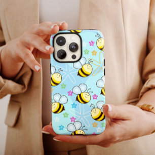 Blue Bumblebees Stars   iPhone 14 Case-Mate Case