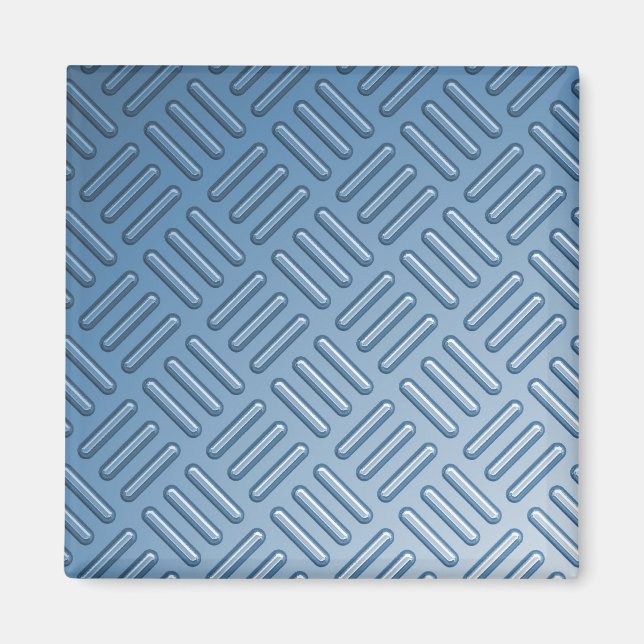 Blue Bumped Metal Textured Magnet (Front)