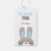 Blue Bunny Gift Tag