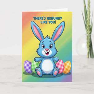 Blue Bunny Happy Day Card