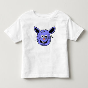 Blue Bunny Head Toddler T-Shirt