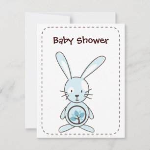 Blue Bunny Organic Planet Invitations