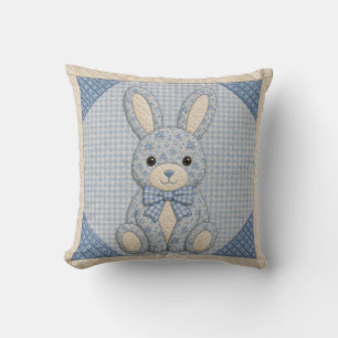 Blue Bunny Quilt Cushion