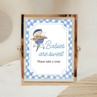 Blue Burger BBQ Baby Shower Babies are Sweet