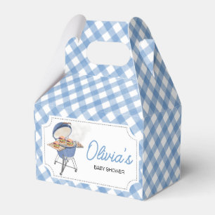 Blue Burger BBQ Baby Shower  Favour Box