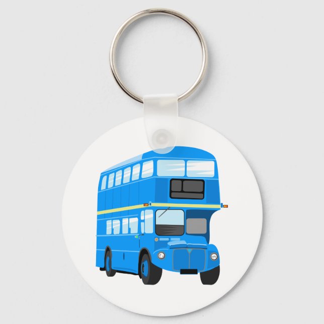 Blue Bus Key Ring (Front)