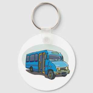 Blue Bus Keychain