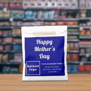 Blue Business Brand With Mother’s Day Greeting Favour Bag