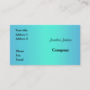 Blue Business Card