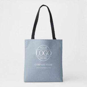 Blue Business Corporate Company Logo Promotional Tote Bag