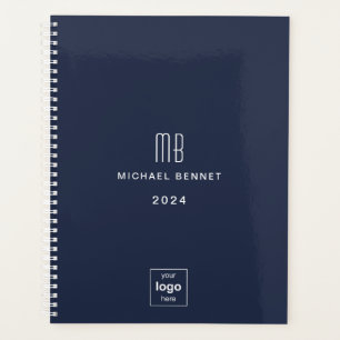 Blue Business Logo 2024 Planner