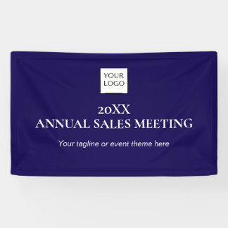 Blue Business Sales Meeting Banner