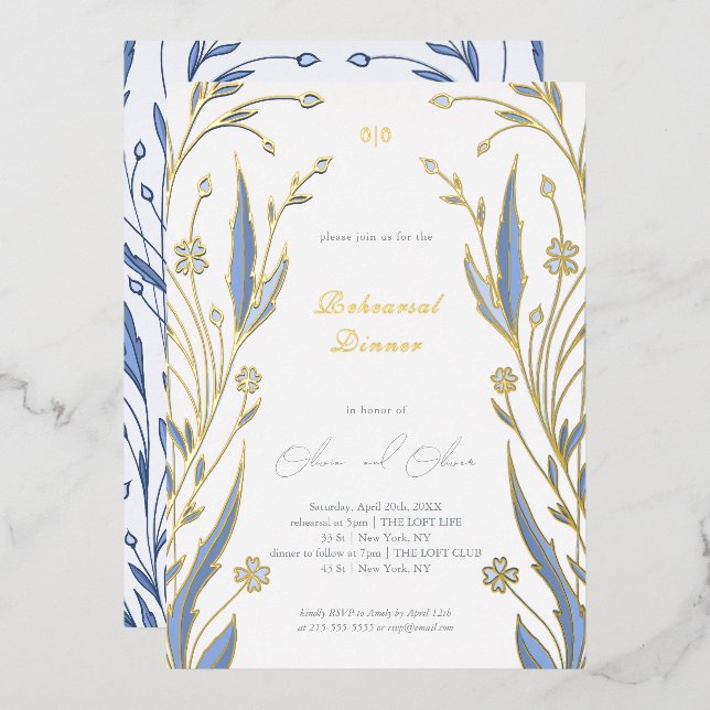 Blue Buttercup Rehearsal Dinner (Front/Back)