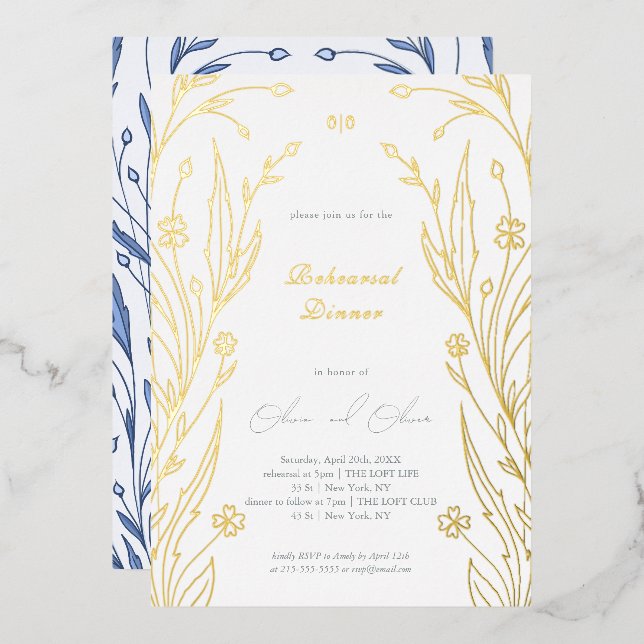 Blue Buttercup Rehearsal Dinner (Front/Back)