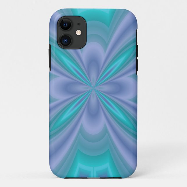 Blue Butterflies Abstract Case-Mate iPhone Case (Back)