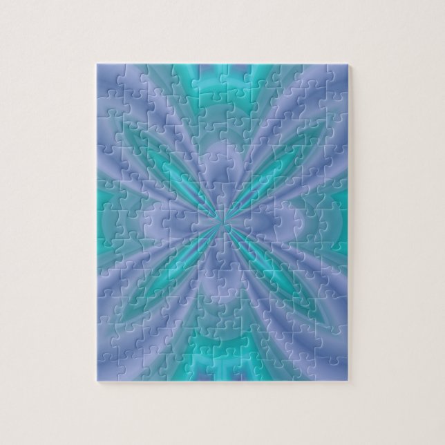Blue Butterflies Abstract Jigsaw Puzzle (Vertical)