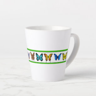 Blue Butterflies (Bridget Collection) Latte Mug