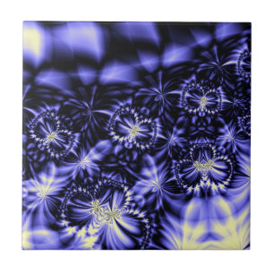 Blue Butterflies Ceramic Tile