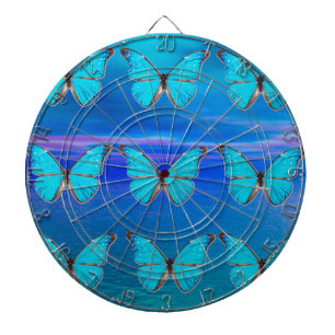 Blue Butterflies Dartboard