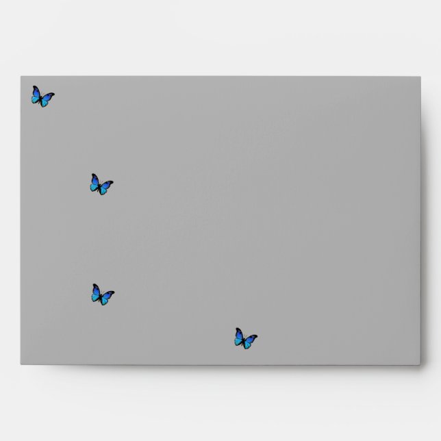 blue butterflies envelope (Front)
