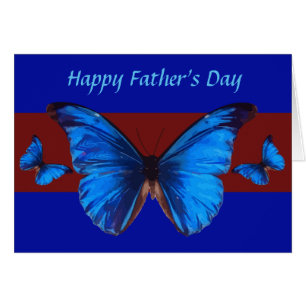 Blue Butterflies, Father's Day Greeting Card