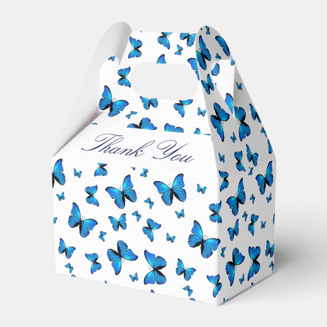 Blue butterflies favour box (Front Side)
