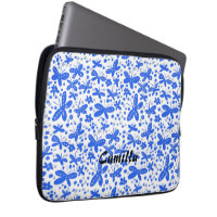 Blue butterflies iPhone wallet case