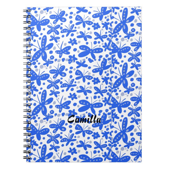 Blue butterflies notebook (Front)