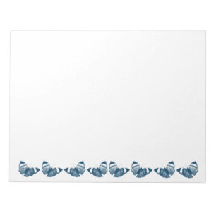 Blue Butterflies Notepad