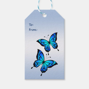 Blue Butterflies Pack of Gift Tags