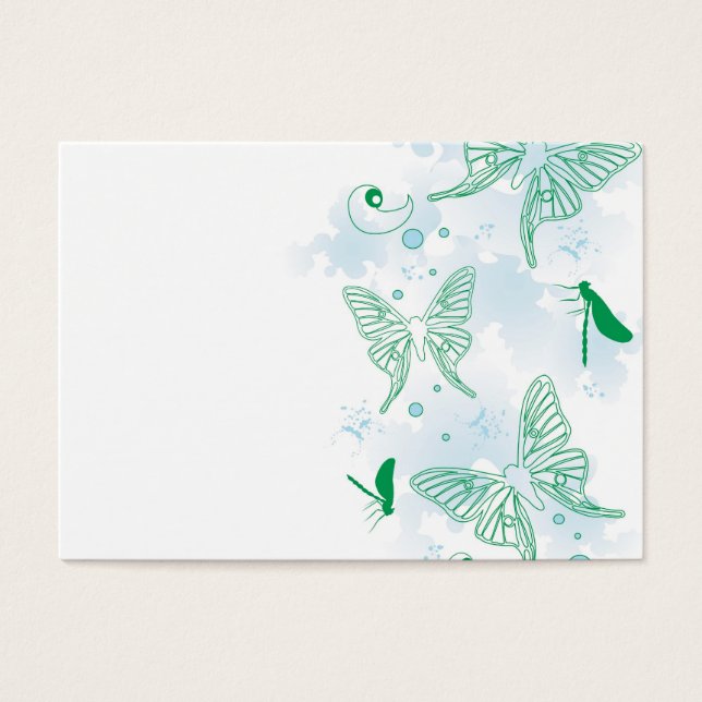 Blue butterflies Profile Card (Front)