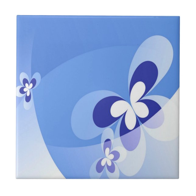 Blue Butterflies Tile (Front)