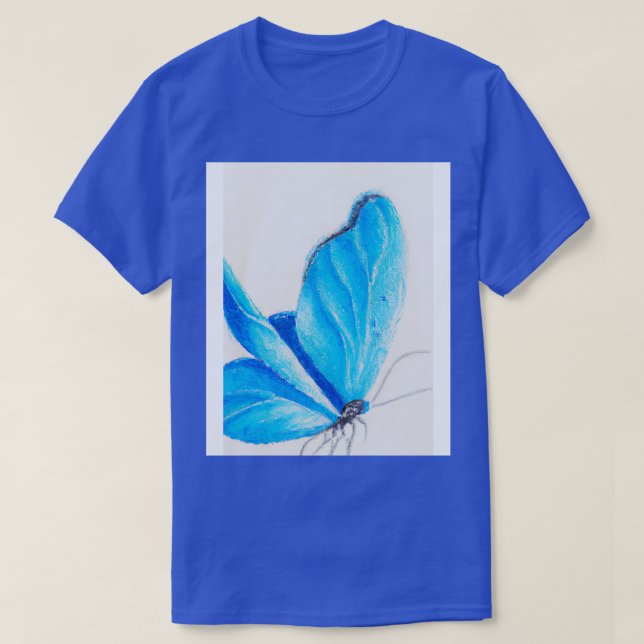 Blue Butterfly 2 T-Shirt (Design Front)