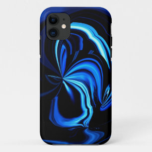 Blue Butterfly Abstract iPhone 11 Case