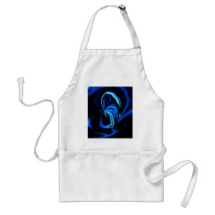 Blue Butterfly Abstract Standard Apron