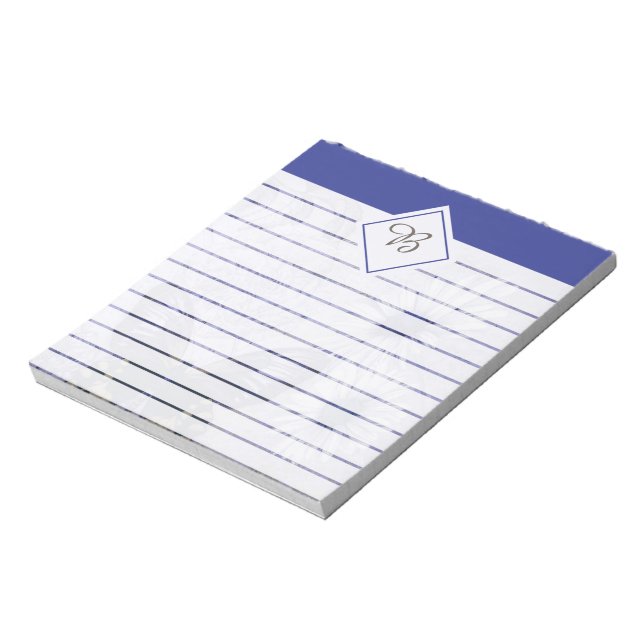 Blue butterfly and daisies notepad (Rotated)