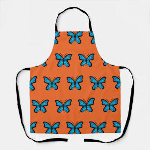 Blue Butterfly Apron