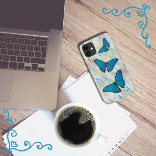 Blue Butterfly Art Phone Case