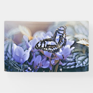Blue Butterfly Banner
