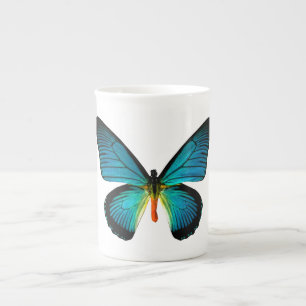 Blue Butterfly Bone China Mug